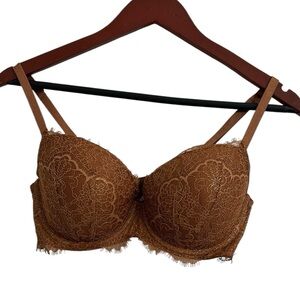 Victoria secret sparkle Underwire Bra in Brown sz 36D